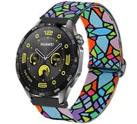 DEALELE Bracelet compatible avec Samsung Galaxy Watch 46 mm/Galaxy 3 45 mm/Huawei Watch GT5/4/4 Pro/3/GT4/GT3/GT2 46 mm, 22 mm - Bracelets à boucle en nylon élastique coloré pour femmes et hommes