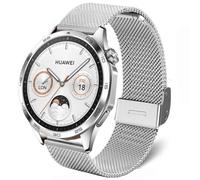 DEALELE Bracelet compatible avec Samsung Gear S3 / Galaxy Watch 46 mm/Galaxy Watch 3 45 mm, 22 mm en acier inoxydable Bracelets de rechange en maille métallique pour Huawei Watch 3/3 Pro / GT3 46 mm