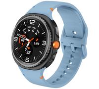 DEALELE Bracelet de rechange compatible avec Samsung Galaxy Watch 8 40 mm/44 mm/8 Classic 46 mm, en silicone doux et respirant pour homme et femme, S/M, bleu poudré