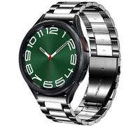 DEALELE Bracelet de rechange en acier inoxydable de 20 mm compatible avec Samsung Galaxy Watch 7 / FE / 6/6 Classic / 5/5 Pro / 4/4 Classic / 3 41 mm/Huawei GT3 42 mm, bracelet de rechange en acier