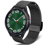 DEALELE Bracelet de rechange en maille métallique et acier inoxydable de 20 mm pour Samsung Gear Sport/Huawei GT2 42 mm Noir