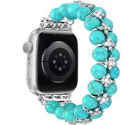 DEALELE Bracelets compatibles avec Apple Watch 49 mm/46 mm/42 mm/45 mm/41 mm/44 mm/40 mm/38 mm, bijou en diamant brillant, bracelet élastique pour iWatch 10 9 8 7 6 5 4 3 SE Ultra femmes, 42mm/44mm