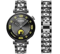 DEALELE Bracelets compatibles avec Huawei Watch GT5 Pro 42 mm / GT5 41 mm / GT4 41 mm / Fossil Women's Gen 6 / Gen 5E 42 mm / Garmin Venu 3S, 18 mm Bling Rhinestone Diamond Bracelet de rechange en
