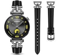 DEALELE Bracelets compatibles avec Huawei Watch GT5 Pro 42 mm / GT5 41 mm / GT4 41 mm / Garmin Venu 3S / Forerunner 265S / 255S / Fossil Women's Gen 6 - Bracelet en cuir souple en métal pour femme 18