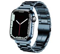 DEALELE Bracelets compatibles avec iWatch 42 mm, 44 mm, 45 mm, 46 mm, 49 mm, bracelet de rechange en acier inoxydable massif pour Apple Watch Series 10/9/8/7/6/5/4/3/SE/Ultra pour homme et femme (vert