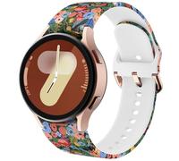 DEALELE Bracelets compatibles avec Samsung Galaxy Watch 6/6 Classic/5/5 Pro/4/4 Classic/Galaxy 3 41 mm/Active 2, bracelet de rechange en cuir diamant brillant de 20 mm pour Huawei GT3 42 mm, Silicone