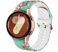 DEALELE Bracelets compatibles avec Samsung Galaxy Watch 6/6 Classic/5/5 Pro/4/4 Classic/Galaxy 3 41 mm/Active 2, bracelet de rechange en cuir diamant brillant de 20 mm pour Huawei GT3 42 mm, Silicone
