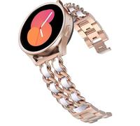 DEALELE Bracelets compatibles avec Samsung Galaxy Watch 7 / FE / 6/6 Classic / 5/5 Pro / 4/4 Classic / 3 41 mm / Huawei GT3 / GT2 42 mm, métal de 20 mm avec bracelet en cuir pour homme et femme, 20mm