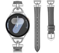 DEALELE Bracelets compatibles avec Samsung Galaxy Watch 7 / FE / 6/6 Classic / 5/5 Pro / 4/4 Classic / 3 41 mm / Huawei GT3 / GT2 42 mm, 20 mm en cuir souple avec bracelet en forme de D pour homme et