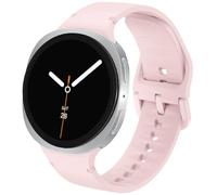 DEALELE Bracelets compatibles avec Samsung Galaxy Watch 8 40 mm/44 mm/8 Classic 46 mm, bracelet de rechange en silicone doux et respirant pour homme et femme, S/M, rose officiel