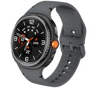 DEALELE Bracelets compatibles avec Samsung Galaxy Watch 8 40 mm/44 mm/8 Classic 46 mm, bracelet de rechange en silicone doux et respirant pour homme et femme, S/M, gris sidéral