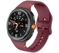 DEALELE Bracelets compatibles avec Samsung Galaxy Watch 8 40 mm/44 mm/8 Classic 46 mm, bracelet de rechange en silicone doux et respirant pour homme et femme, S/M, bordeaux