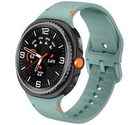 DEALELE Bracelets compatibles avec Samsung Galaxy Watch 8 40 mm/44 mm/8 Classic 46 mm, bracelet de rechange en silicone doux et respirant pour homme et femme, S/M, vert pin