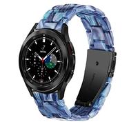 DEALELE Bracelets compatibles avec Samsung Gear Sport,Galaxy Watch 4,Galaxy 3 41 mm,Galaxy Watch 42 mm,Active,Active 2,20 mm Bracelet de rechange en résine colorée pour Huawei GT2 42 mm (bleu foncé)