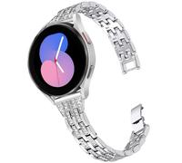 DEALELE Compatible avec Samsung Galaxy Watch 4/4 Classic/Galaxy 5/5 Pro/Galaxy 3 41 mm/Galaxy Watch 42 mm/Active 2 20 mm Bracelet de rechange pour Huawei GT2 / GT3 42 mm Argent