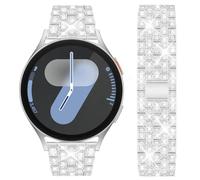 DEALELE Bracelet compatible avec Samsung Galaxy Watch 7 / FE / 6 / 6 Classic / 5 / 5 Pro / 4 / 4 Classic / 3 41 mm, 20 mm pour Huawei GT3 42 mm pour homme et femme, argenté