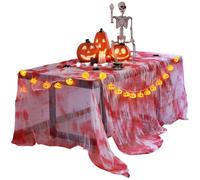 DealKits 200 x 500 cm - Tissu Effrayant pour Halloween - Tissu décoratif pour Maisons hantées - Rideau de Porte - Rideau d'extérieur, véranda, fenêtre - 200 x 500 cm