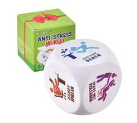 DealKits Cube anti-stress coloré pour soulager le stress avec 6 actions amusantes, jouet amusant anti-stress, cadeau d'adieu, cadeau pour collègues, avec boîte cadeau pour les employés
