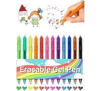 DealKits Lot de 12 stylos à bille multicolores, 12 couleurs, épaisseur de
