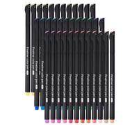 DealKits Lot de 36 stylos à pointe fine de qualité supérieure - 0,4 mm - Idéal pour la calligraphie, l'écriture, le dessin, les listes de courses, les notes et les rendez-vous
