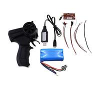 DealMux pour Wpl B14K B24K B16K B36K C14 C24K Kit de télécommande à grande échelle Version Chargeur Lipo récepteur universel 2.4G