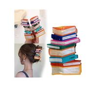 Deals Of The Day Clearance Prime Pinces à cheveux en forme de livre, pinces à cheveux pour la rentrée scolaire, barrettes à cheveux, accessoires de cheveux mignons pour femmes, amateurs de livres