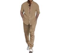 Deals of The Day Sale Ensemble Chemise et Pantalon Respirant à Deux Manches roulées pour Hommes, été Sweat Capuche Noir Et Blanc pour Homme Soldes de Moins de 5 Livres