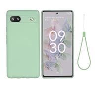 DEALY Coque pour Google Pixel 6A Silicone Liquide à Lanière