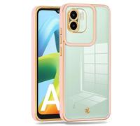 DEALY Coque pour Xiaomi Redmi A1/A2 Transparente Rebords Style Métal
