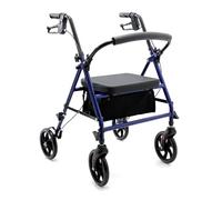 Déambulateur 4 Roues Pliable Léger pour Adultes - Rollator Léger avec Chariot de Courses - Déambulateur 2 Roues Pliable Léger Adulte - Déambulateur Intérieur et Extérieur