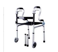 Déambulateur À Roulettes À Hauteur Réglable, À Roulettes, À Un Bouton, Compact, Pliable, Léger, Standard Pour Les Personnes Âgées, Poids De 170 Kg