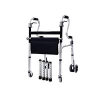 Déambulateur À Roulettes À Hauteur Réglable, À Roulettes, À Un Bouton, Compact, Pliable, Léger, Standard Pour Les Personnes Âgées, Poids De 396 Lb