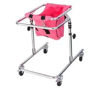 Déambulateur à roulettes avec roues et siège auxiliaire pour handicapés pour la rééducation, déambulateur pliable Hemi Walker Équipement d'entraînement Aide à la marche