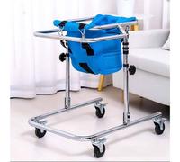 Déambulateur à roulettes avec siège pour handicapés - Déambulateur pliable Hemi pour entraînement de rééducation Aide à la marche, équipement auxiliaire