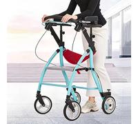 Déambulateur à Roulettes Pliable en Aluminium, Aide à La Mobilité de Marche à Hauteur Réglable, Aide à La Marche Mobile avec Siège for Les Personnes âgées et Les Personnes à Mobilité Réduite