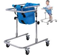 Déambulateur à roulettes pour enfants atteints de paralysie cérébrale, aide à la mobilité à quatre roues réglable en hauteur, cadre de rééducation, convient aux personnes de 79 à 119 cm