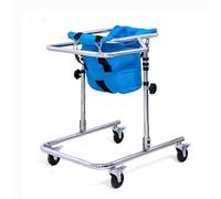 Déambulateur à roulettes pour personnes handicapées, déambulateur à 4 roues avec siège, aide à la marche pliable, équipement d'entraînement à la marche