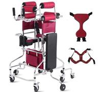 Déambulateur Aide À La Station Debout Pour Personnes Âgées, Rééducation Après Un Avc, Hémiplégie, Cadre Réglable En Hauteur Pour Adultes - Améliore L'Entraînement À La Marche Des Membres Inf