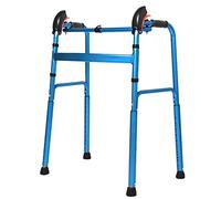 Déambulateur Aides À La Mobilité Déambulateurs Pliable Pliable Bleu Pour Personnes Âgées Avec Poignée, Hauteur Réglable, Vertical, Léger, Assistance Pour Adultes, Charge 150 Kg
