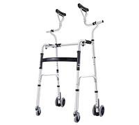 Déambulateur Aides À La Mobilité Déambulateurs Vertical Pour Personnes Âgées Et Seniors, Pliable Léger Pour Handicapés, Cadre De Marche Sur Roues