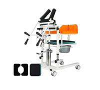 Déambulateur Appareil mobile multifonctionnel for véhicule de soins aux personnes âgées avec machine de levage et de déplacement Déambulateur étroit(Orange)
