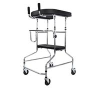 Déambulateur Cadre De Marche Avec Roulettes, Aide À La Marche Pour Adultes Handicapés, Entraînement Cérébral À L'Infarctus Cérébral, Hauteur Réglable, A