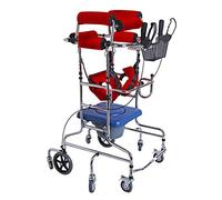 Déambulateur Cadre De Marche Pour Personnes Handicapées, À 8 Roues, Toilettes Portables Légères, Cadres De Sécurité Pour Personnes Âgées, Rééducation Des Personnes Handicapées, Cadre Auxilia