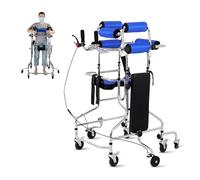 Déambulateur Cadre De Marche Vertical Avec Freins À Main Pour Personnes Âgées Et Handicapées, Aide À La Mobilité Portable Pour La Rééducation De L'Hémiplégie Et Le Maintien En Position Debou