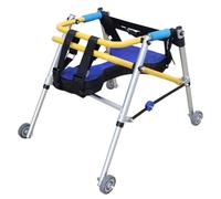 Déambulateur Cadres De Marche Pliables En Aluminium Léger Avec Roues, Entraînement De Rééducation Pour Enfants Handicapés Atteints De Paralysie Cérébrale, Alliage D'Aluminium