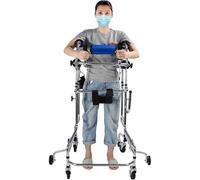 Déambulateur de rééducation portable avec siège pour adultes handicapés Aide à la marche médicale pour hémiplégie et soutien à la mobilité