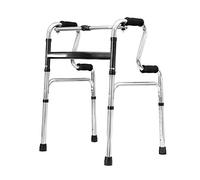 Déambulateur, déambulateur léger pour personnes âgées, cadre de marche pliable, capacité de charge élevée réglable à 8 niveaux : 418 lb