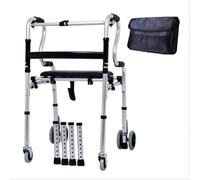 Deambulateur Déambulateur pliable à roulettes, déambulateur à roulettes léger for personnes âgées et adultes, hauteur réglable(Color2)