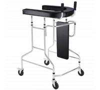 Déambulateur debout pour adultes pour personnes âgées, cadre d'entraînement de rééducation hémiplégique, design anti-renversement, hauteur réglable, supporte 100 kg