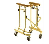 Déambulateur, équipement de rééducation multifonctionnel pliable pour l'entraînement des membres inférieurs avec poulies, hauteur et largeur réglables pour personnes âgées et handicapées